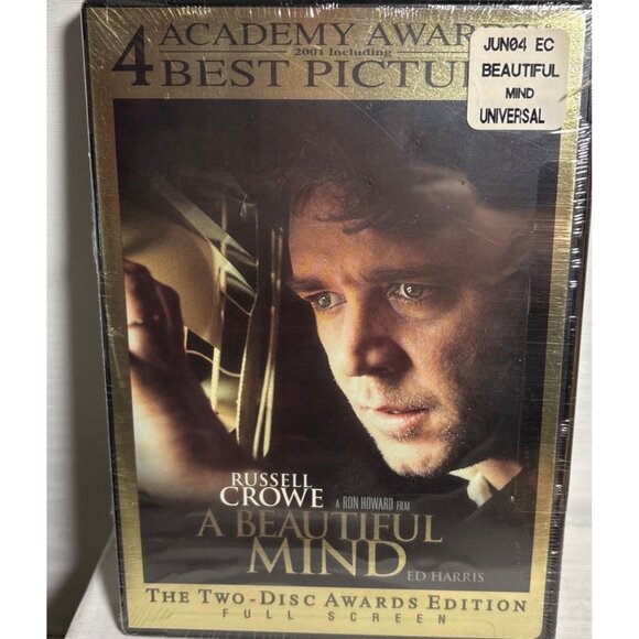 A Beautiful Mind DVD 2-Disc Awards Edition Russell Crowe Full Screen NEW - Picture 1 of 4
